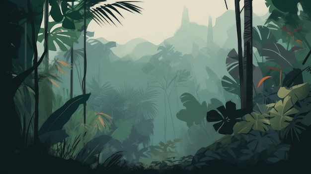 Minimalist Jungle Beauty