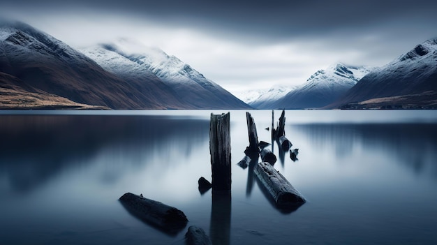 minimalist landscape in New Zealand