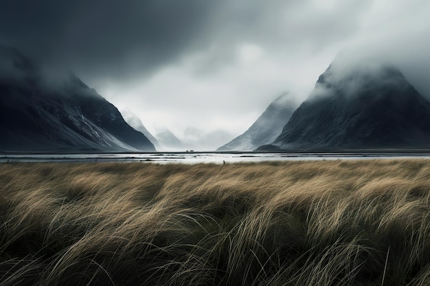 minimalist landscape in New Zealand