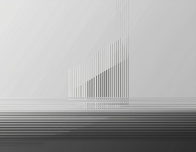 Minimalist Line Art with Abstract Geometric Patterns Clean Simple Modern Monochrome Background Design