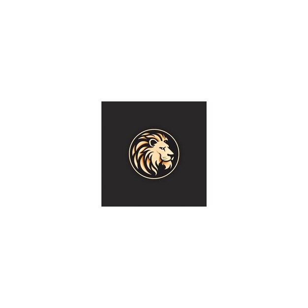 Photo minimalist lion design logo14