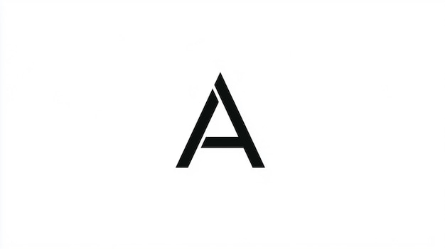 A Minimalist Logo Featuring the Letter A in a Sleek Geometric Design