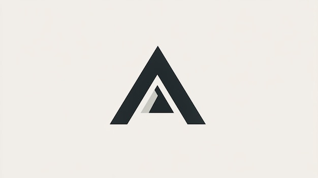 A Minimalist Logo Featuring the Letter A in a Sleek Geometric Design