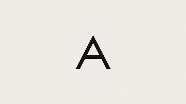 A Minimalist Logo Featuring the Letter A in a Sleek Geometric Design