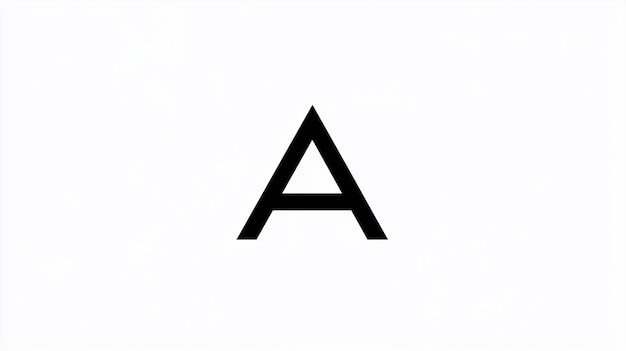 A Minimalist Logo Featuring the Letter A in a Sleek Geometric Design