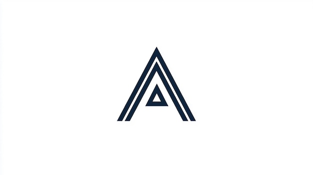 A Minimalist Logo Featuring the Letter A in a Sleek Geometric Design