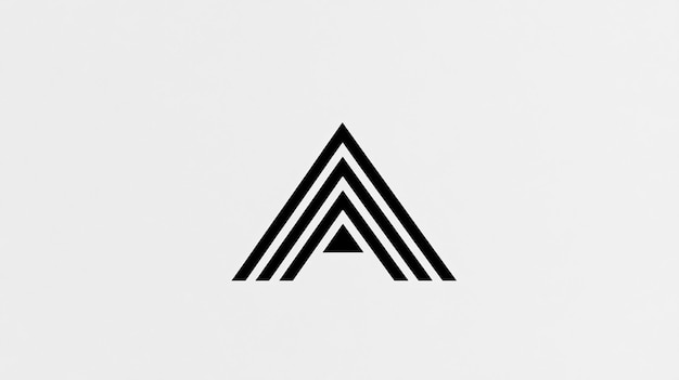 Photo a minimalist logo featuring the letter a in a sleek geometric design