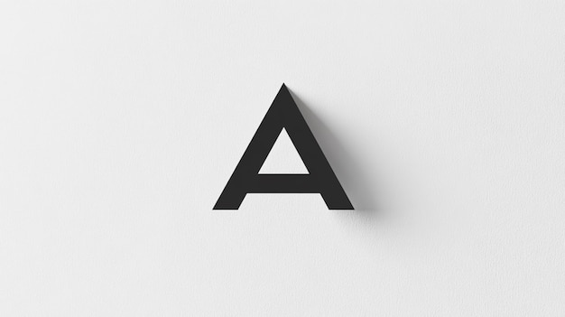 Photo a minimalist logo featuring the letter a in a sleek geometric design