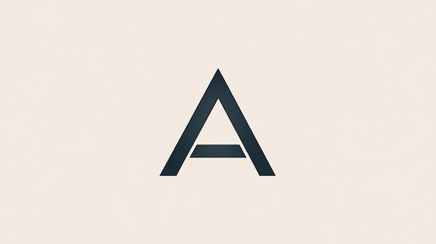 A Minimalist Logo Featuring the Letter A in a Sleek Geometric Design