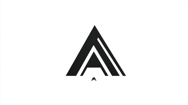 A Minimalist Logo Featuring the Letter A in a Sleek Geometric Design