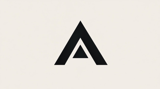 A Minimalist Logo Featuring the Letter A in a Sleek Geometric Design