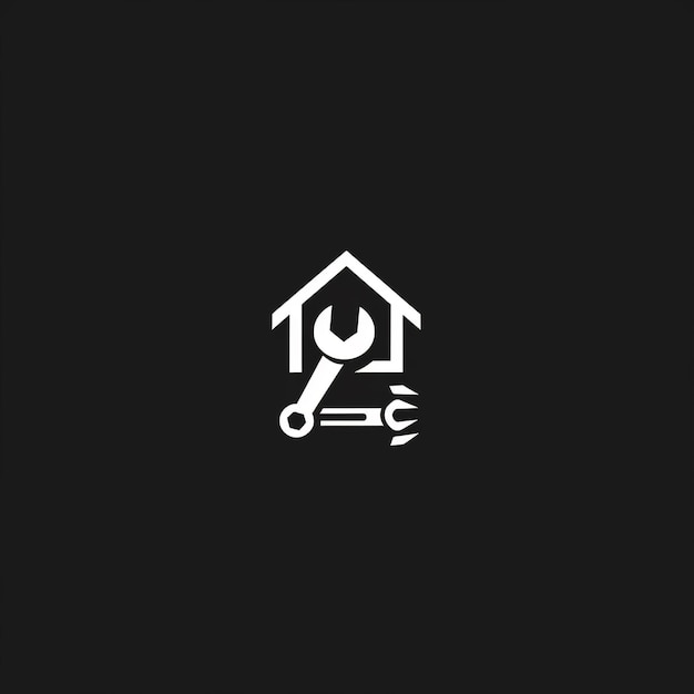 Photo a minimalist logo for a handyman service