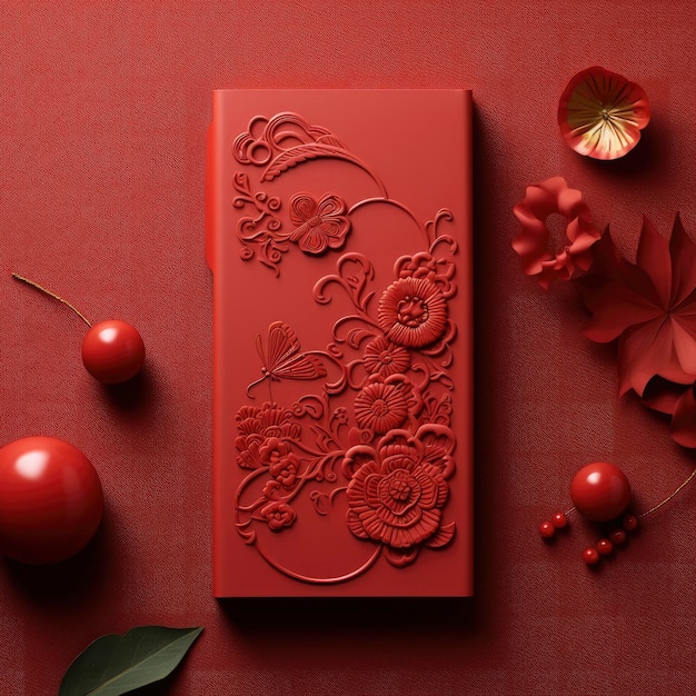 Minimalist luxury chinese new year red packet