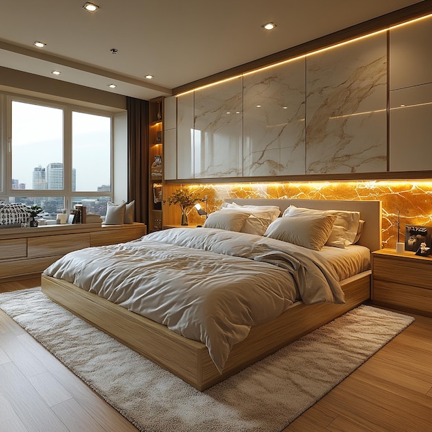 Minimalist Master Bedroom Modern and Elegant Interior