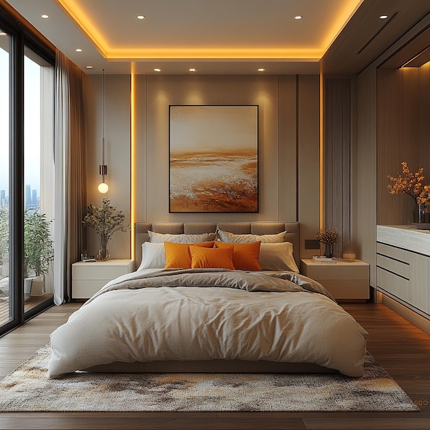 Minimalist Master Bedroom Modern and Elegant Interior