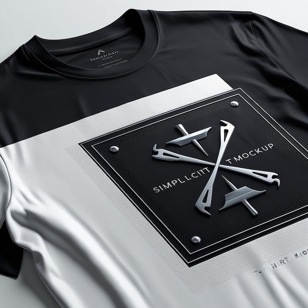 Minimalist Masterpiece Sleek TShirt Design Mockup