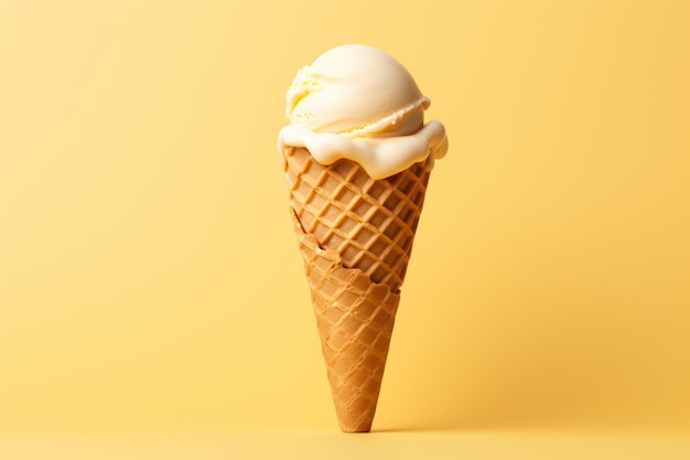 Minimalist melting ice cream