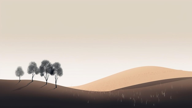 Minimalist Natural Landscape