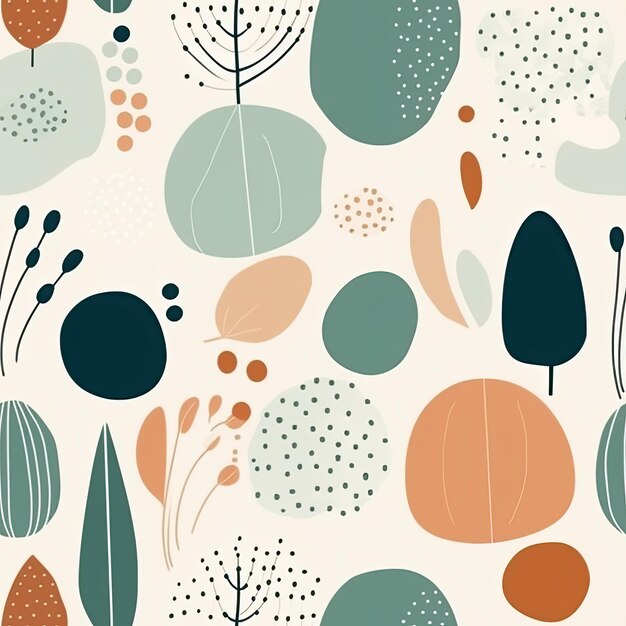 Photo minimalist and natureinspired patterns with clean lines