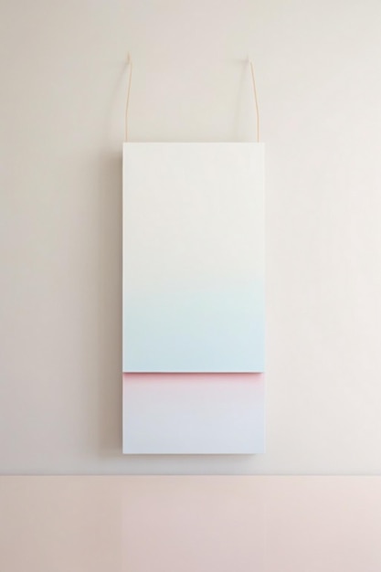 A minimalist painting of a single color with subtle gradients and a matte finish