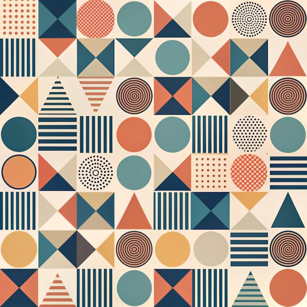 Photo minimalist pattern bold shapes