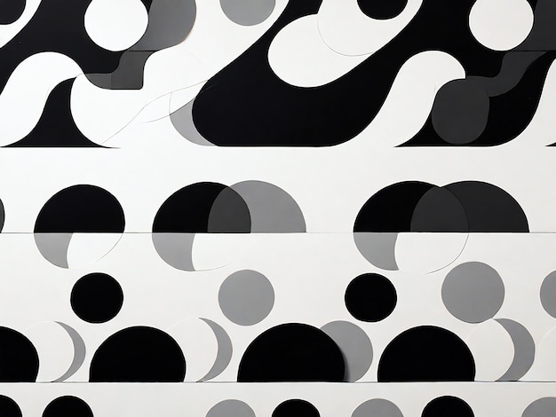 Photo a minimalist pattern with simple repeating shapes