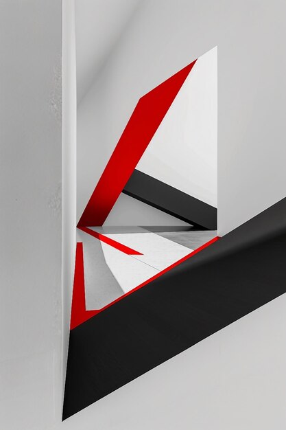 Photo minimalist poster featuring bold shapes ai generate illustration