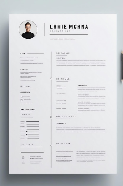 Minimalist Resume Image with Stylish Design