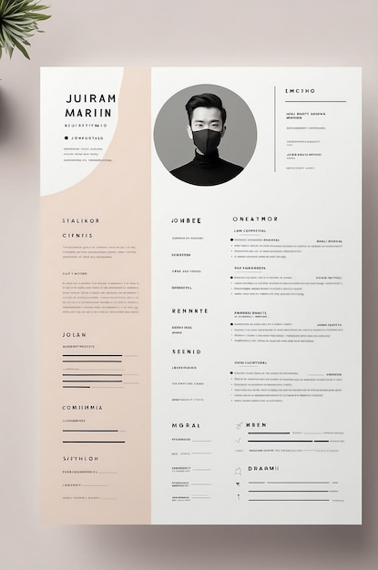 Minimalist Resume Image with Stylish Design