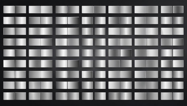 Photo minimalist silver bar pattern with reflective gradient sleek metallic texture