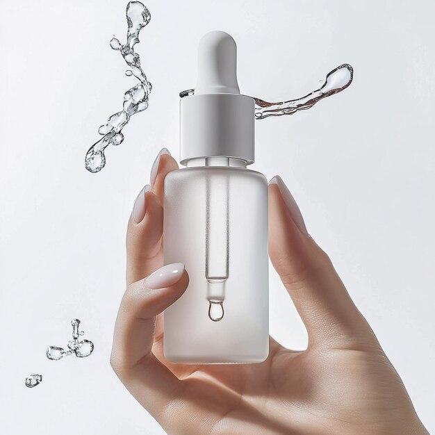 Photo minimalist skincare bottle