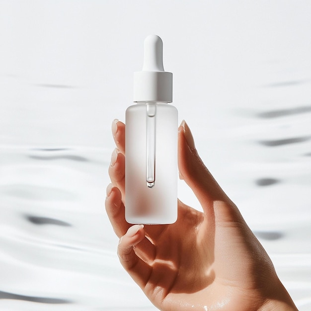 Photo minimalist skincare bottle