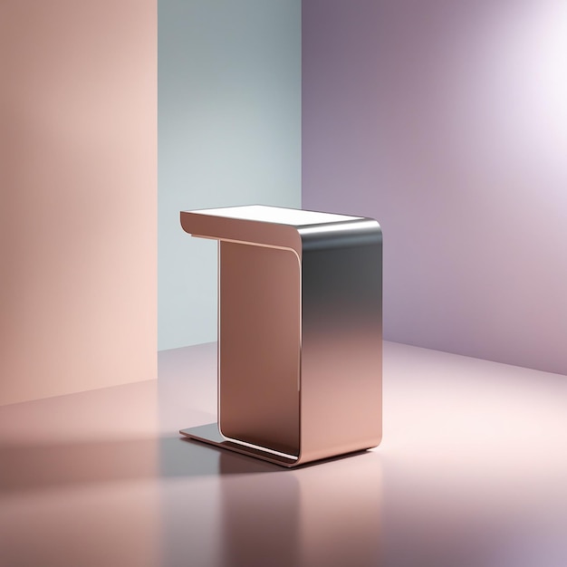 Photo a minimalist sleek and_modern product display podium