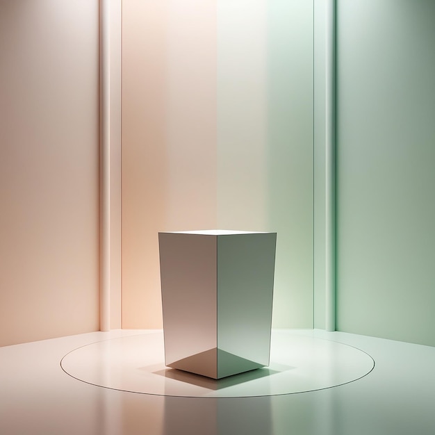 Photo a minimalist sleek and_modern product display podium