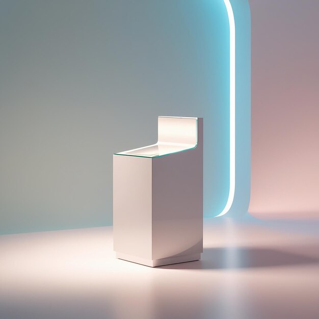 Photo a minimalist sleek and_modern product display podium