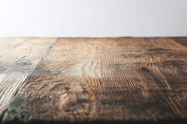 Photo minimalist solid wood table surface with soft lighting