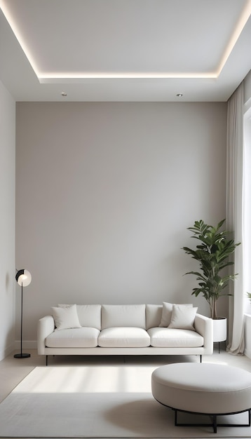 a minimalist styled interior design