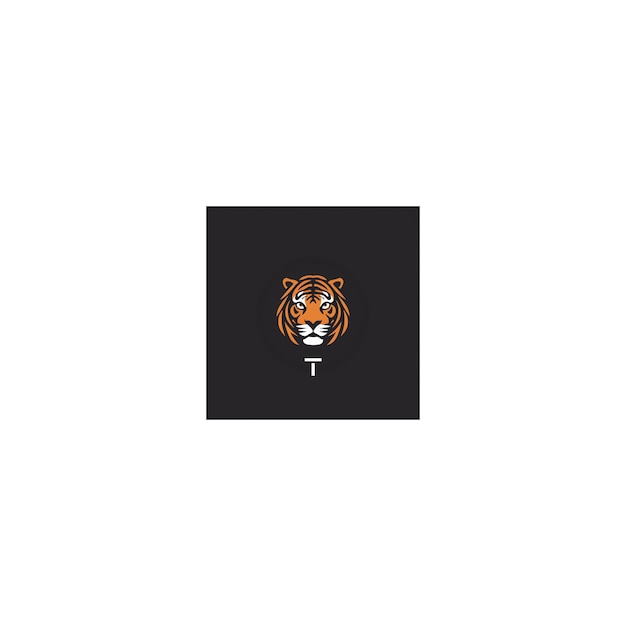 Photo minimalist tiger design logo2