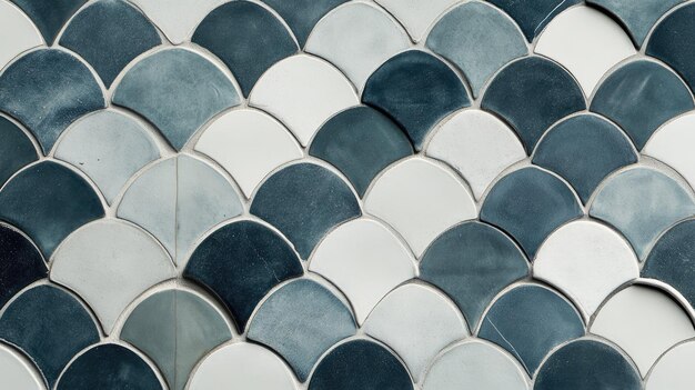 Photo minimalist tile pattern with clean lines and subtle color variations offering a modern and elegant background