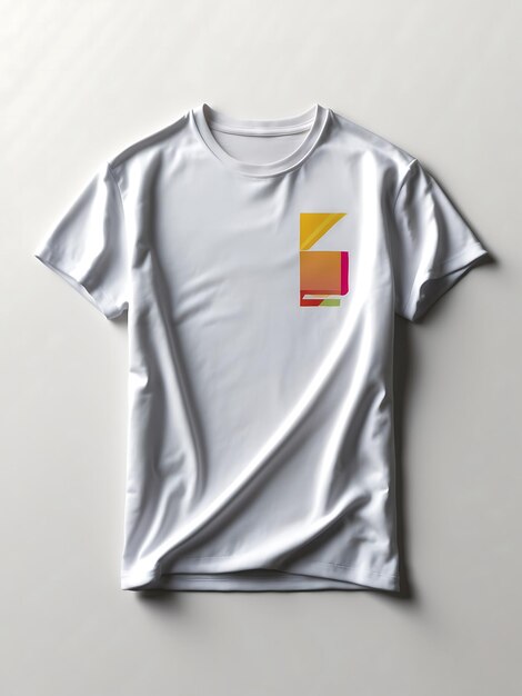 Photo minimalist tshirt mockup with editable design