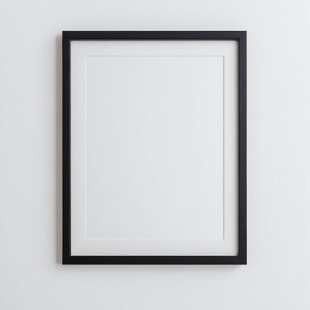 Minimalist wall frame mockup template