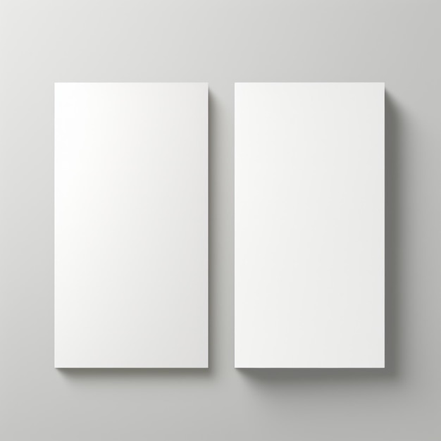 Minimalist White Card Mockup