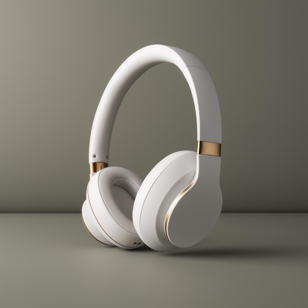 Minimalist White Headphones with 4K and HD Technology