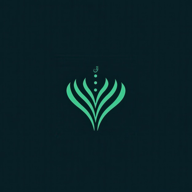 Photo a minimalist with line art style logo about the saudi committee small 2d symbols 3 colors only dark green light green white v 61 job id b9e397fc46b34a3d92e30a9e8431da7f