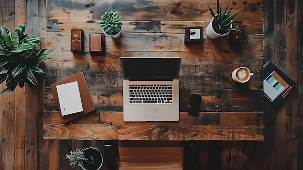 Minimalist Work Desk with Collaborative Team Workspace