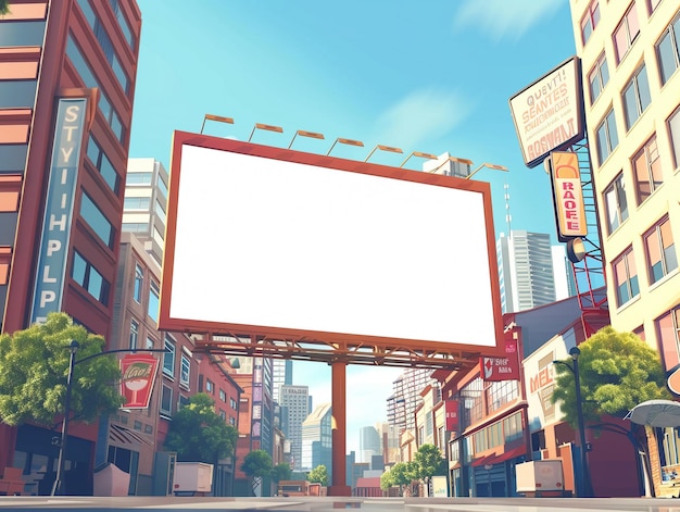 Minimalistic 3D vector art of a blank smartphone screen held in hand urban backdrop