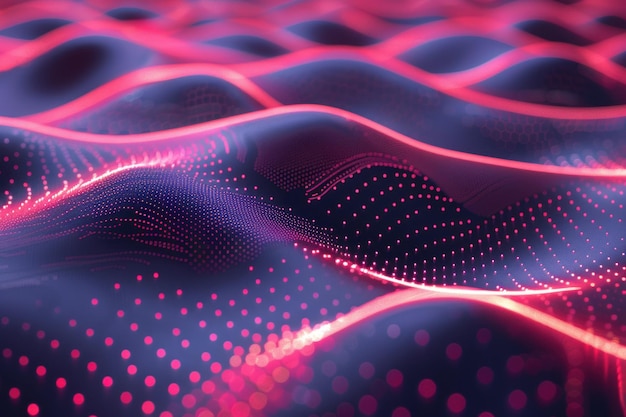 Minimalistic Abstract 3D Glowing Background design