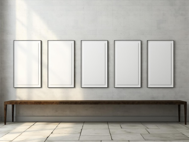 Photo minimalistic aigenerated wall art mockup