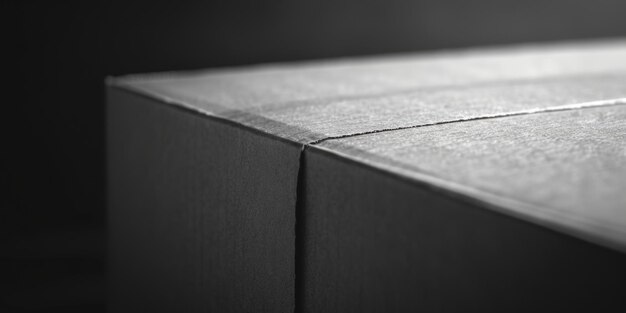 Minimalistic black and white photo of a table edge Suitable for interior design projects