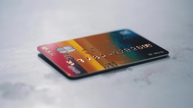 Minimalistic credit card generated ai image